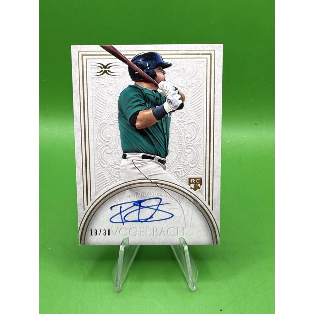 2017 Topps Definitive Rookie Autograph - Dan Vigelbach #18/30 Jersey Match Sea